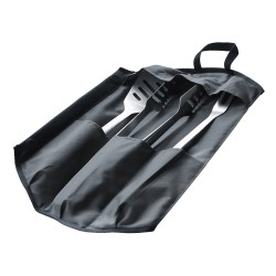 Kit ustensiles en Inox avec housse