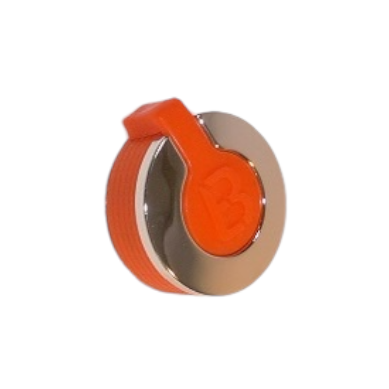 Bouton orange BRASERO